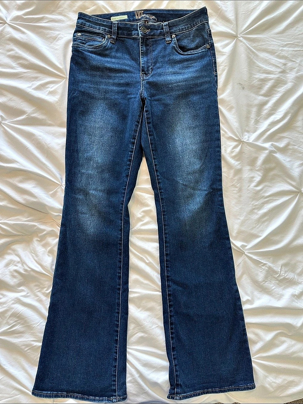 KUT from the Kloth Nicole High Rise Bootcut Jeans Blue Size 8 Like New